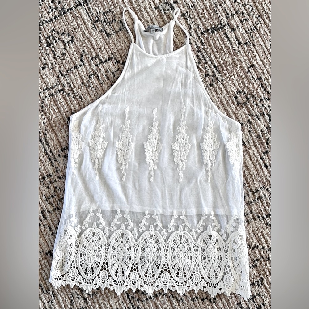 Charlotte Russe crochet tank